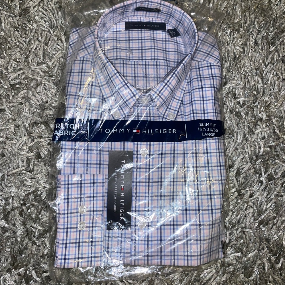 NWT Mens Tommy Hilfiger button down